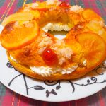 Corona de hojaldre sin gluten con peras,gorgonzola y nueces