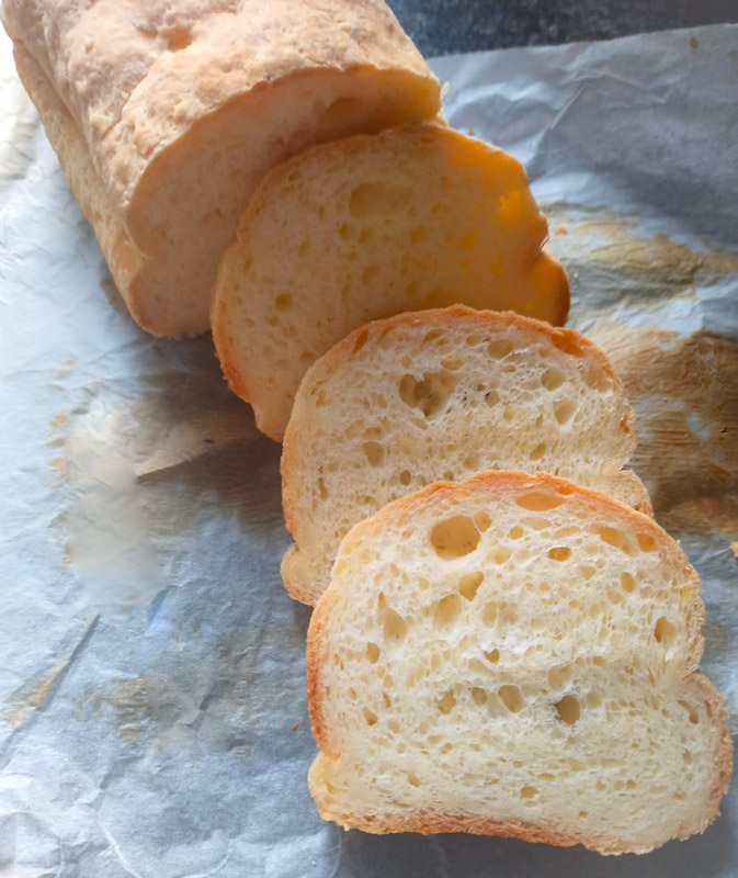 Pan de molde casero sin gluten