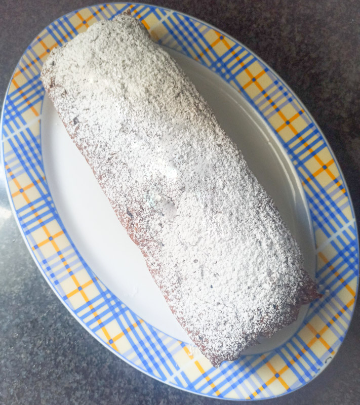 Bizcocho de peras y cacao sin gluten