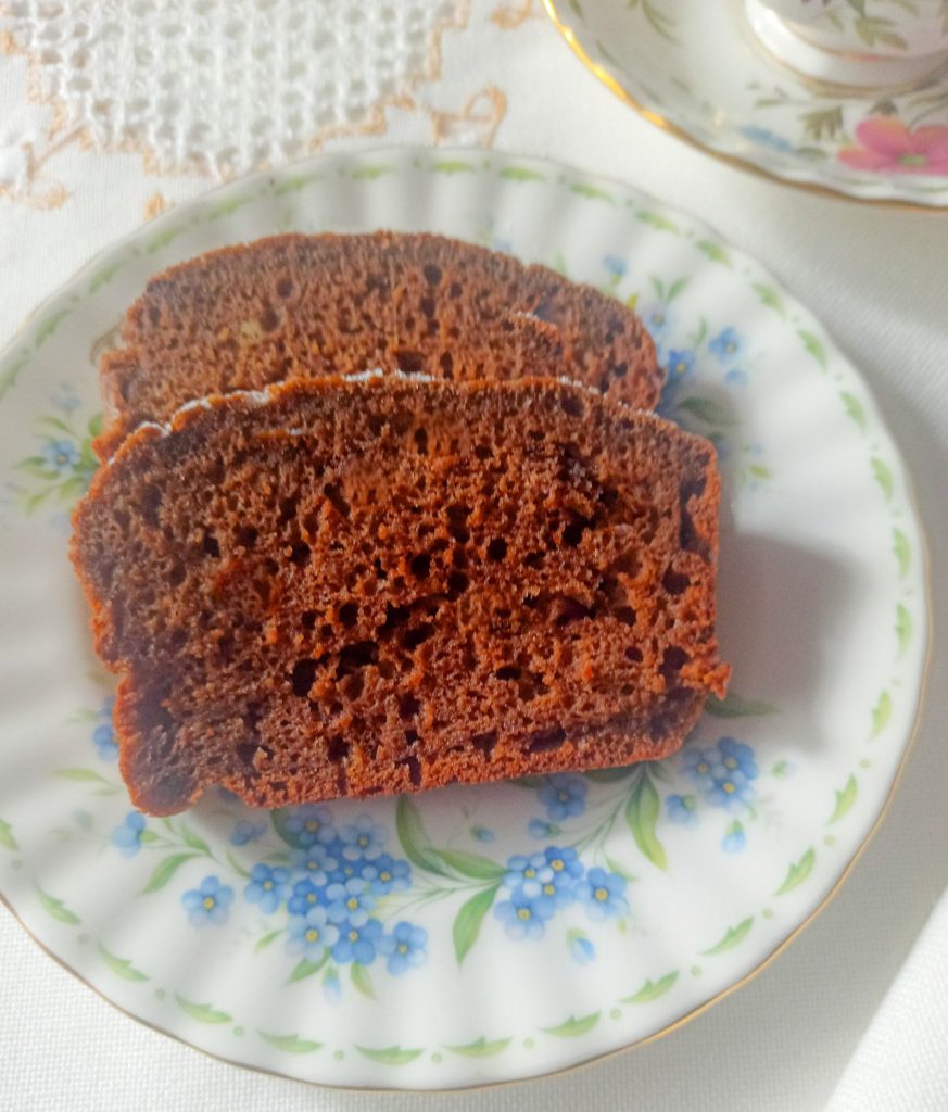 Bizcocho de peras y cacao sin gluten
