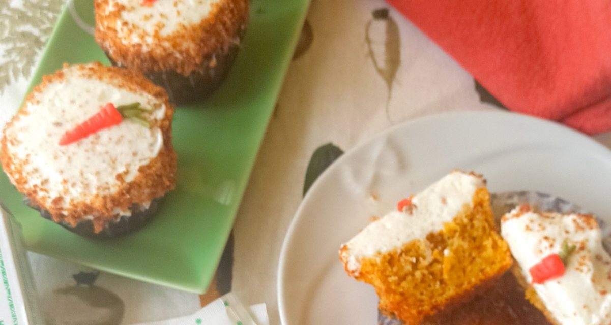 Muffins de zanahoria, manzana y nueces sin gluten